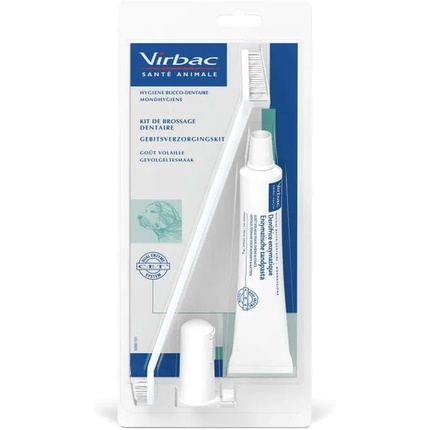 Cet Kit зубная щетка + энзимная зубная паста 70 г Virbac
Cet Kit зубная щетка + энзимная зубная паста 70 г Virbac