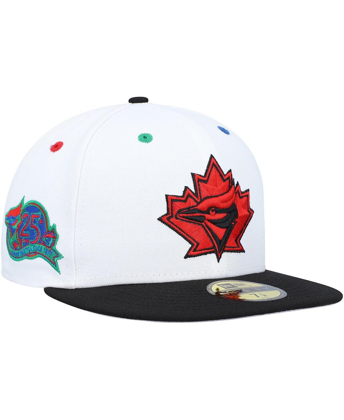 Мужская белая, черная приталенная шляпа Primary Eye 59FIFTY в честь 25-летия Toronto Blue Jays New Era
Мужская белая, черная приталенная шляпа Primary Eye 59FIFTY в честь 25-летия Toronto Blue Jays New Era