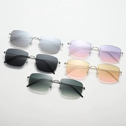 Солнцезащитные очки без винтов для женщин и мужчин, квадратная форма, ультралегкие, без оправы, градиентный дизайн, защита от УФ-излучения MTZJH, Purple Pink
Солнцезащитные очки без винтов для женщин и мужчин, квадратная форма, ультралегкие, без оправы, градиентный дизайн, защита от УФ-излучения MTZJH, Purple Pink