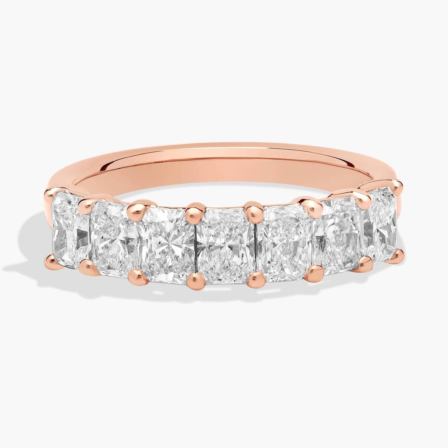 Кольцо с семью бриллиантами Radiant Lab-Grill из розового золота 14 карат (1 1/2 карата Tw. - FG / VS2-SI1) Blue Nile
Кольцо с семью бриллиантами Radiant Lab-Grill из розового золота 14 карат (1 1/2 карата Tw. - FG / VS2-SI1) Blue Nile