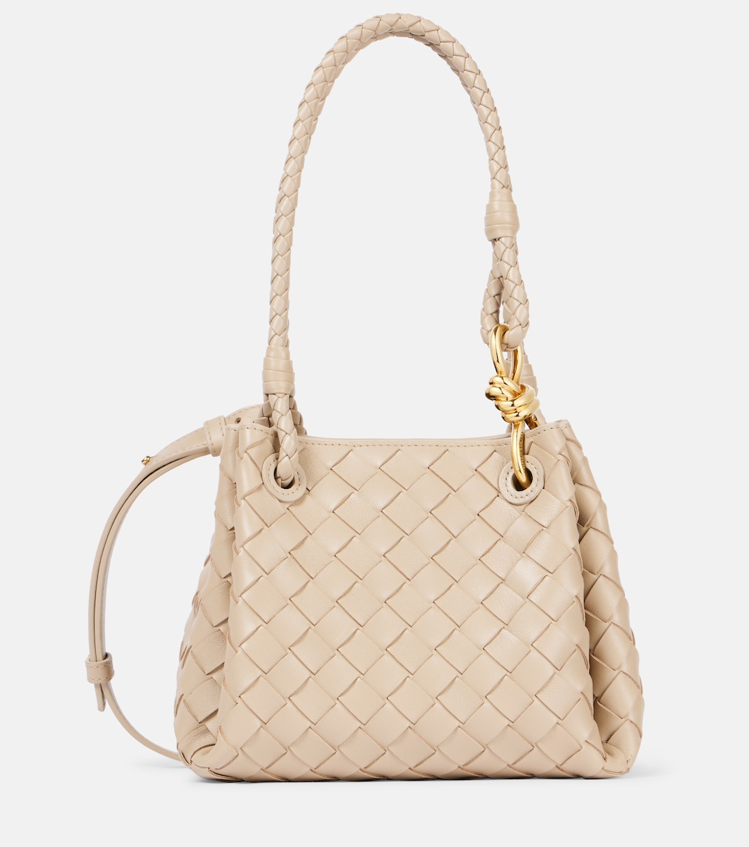 Сумка-тоут из кожи Intrecciato Parachute Small Bottega Veneta, Ecru-Muse Brass
Сумка-тоут из кожи Intrecciato Parachute Small Bottega Veneta, Ecru-Muse Brass