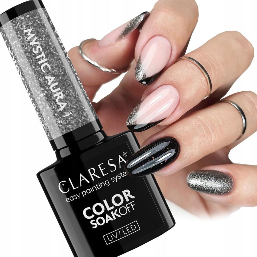 Claresa Mystic Aura 1 Гибридный серебристый лак для ногтей с блестками 5 г Puderek
Claresa Mystic Aura 1 Гибридный серебристый лак для ногтей с блестками 5 г Puderek