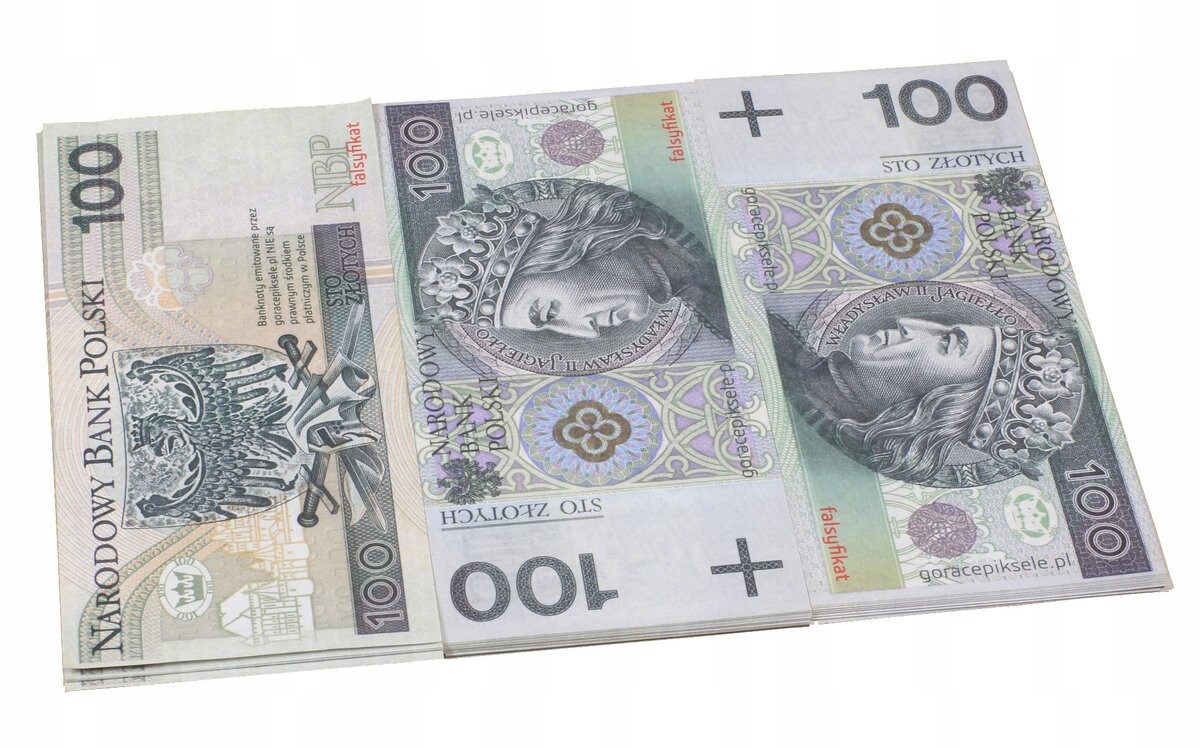 Искусственные банкноты номиналом 100 злотых - для игры 100 злотых - 100 штук Inna marka
Искусственные банкноты номиналом 100 злотых - для игры 100 злотых - 100 штук Inna marka