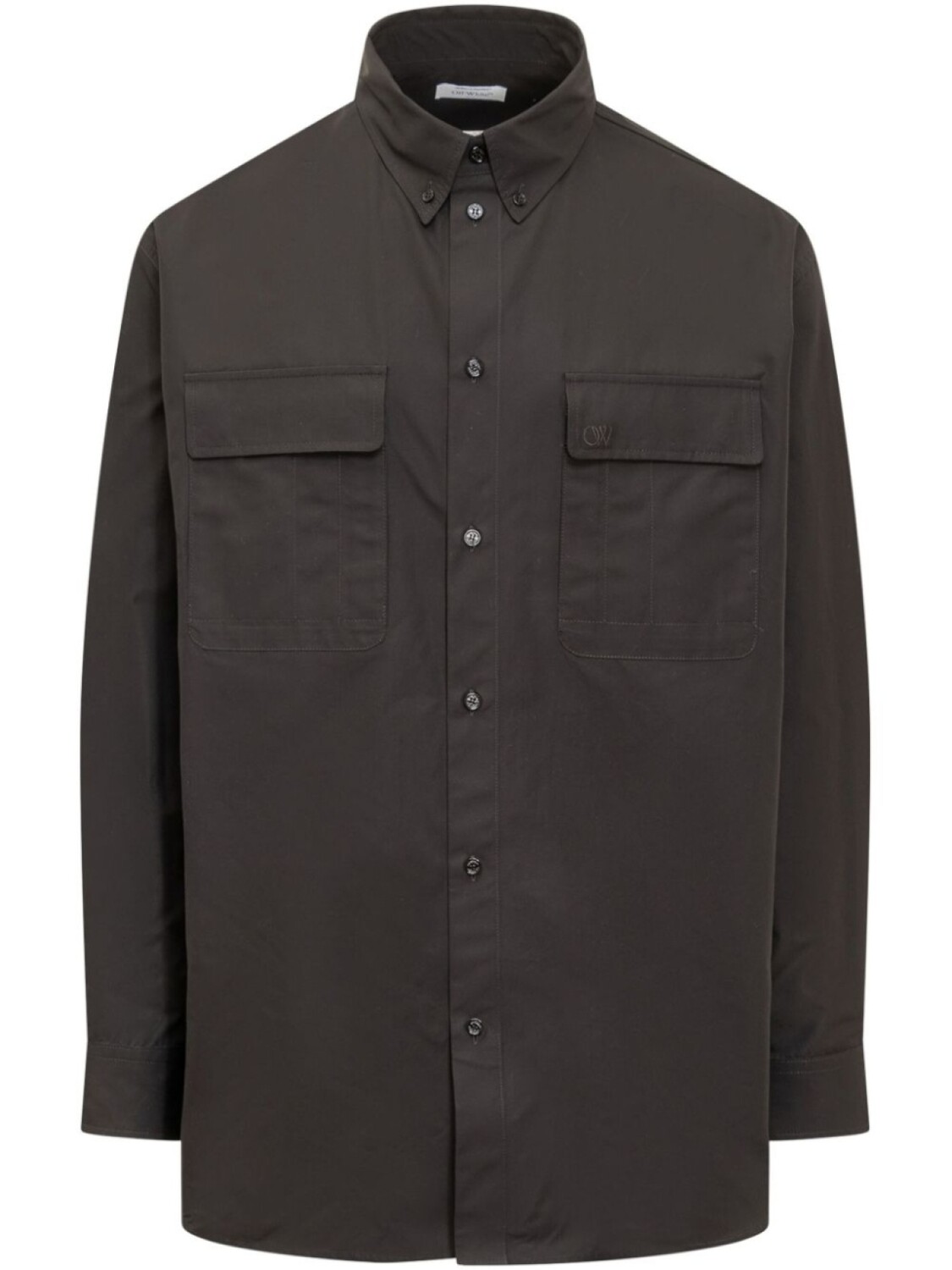 Рубашка с вышитым логотипом Off-White, черный
Рубашка с вышитым логотипом Off-White, черный