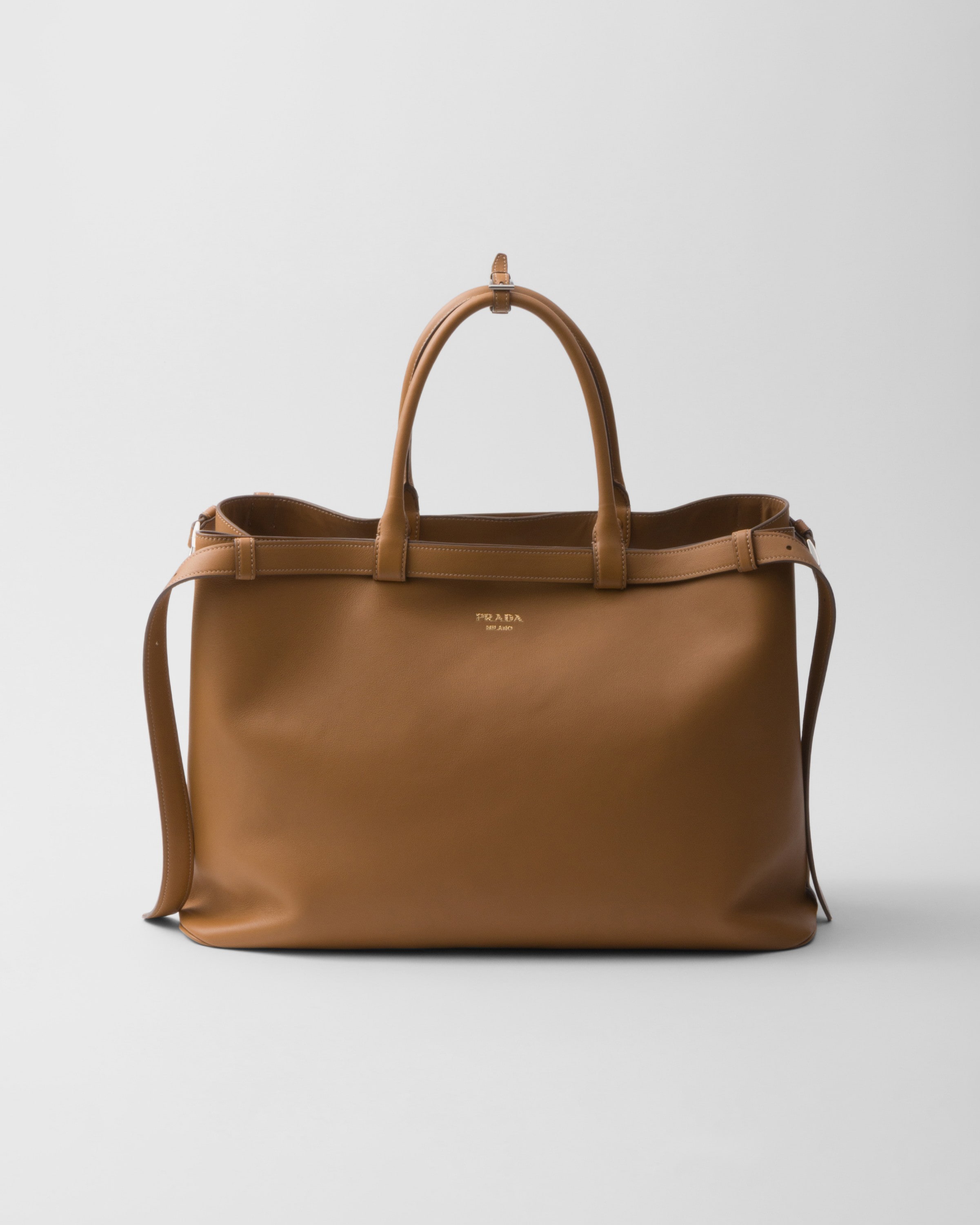 Кожаная сумка Prada Buckle с двумя ремнями, коричневый
Кожаная сумка Prada Buckle с двумя ремнями, коричневый