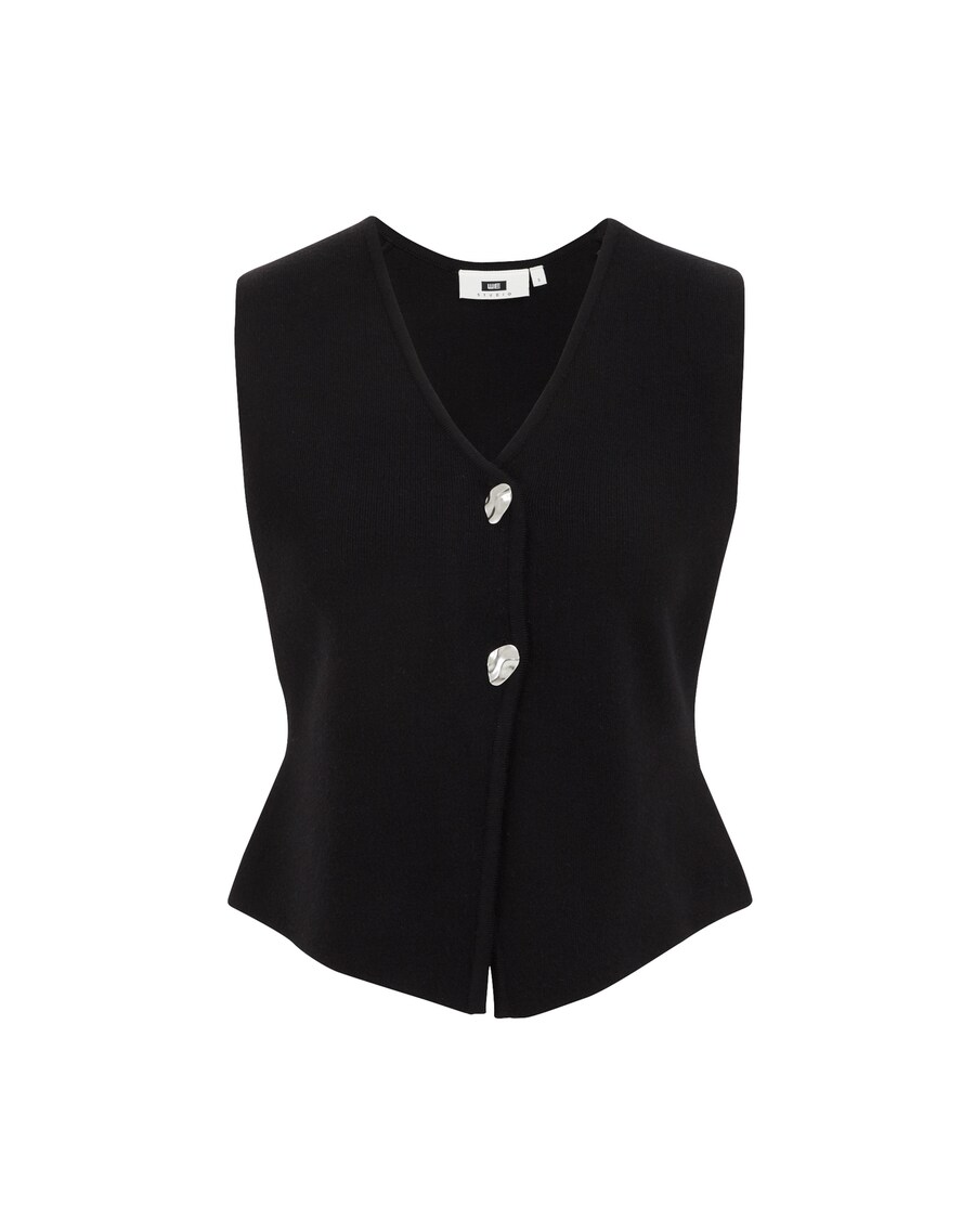 Вязаный жилет WE Fashion THE STATEMENT GILET, черный 
Вязаный жилет WE Fashion THE STATEMENT GILET, черный