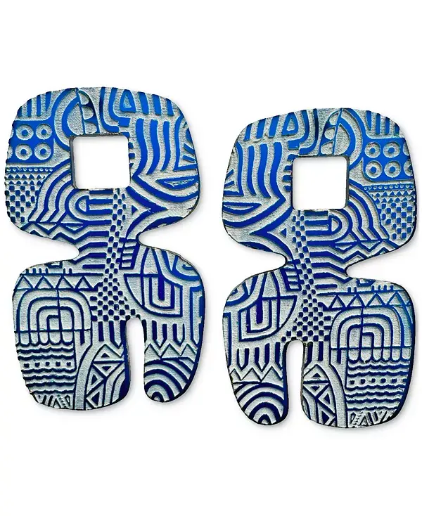 Геометрические серьги Asha Swanky Designs, blue
Геометрические серьги Asha Swanky Designs, blue