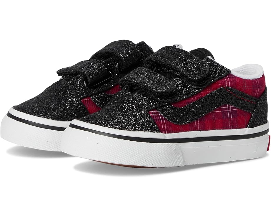 Детские кроссовки Vans Old Skool V (Infant/Toddler) Vans Kids, Glitter Plaid Red/Black
Детские кроссовки Vans Old Skool V (Infant/Toddler) Vans Kids, Glitter Plaid Red/Black