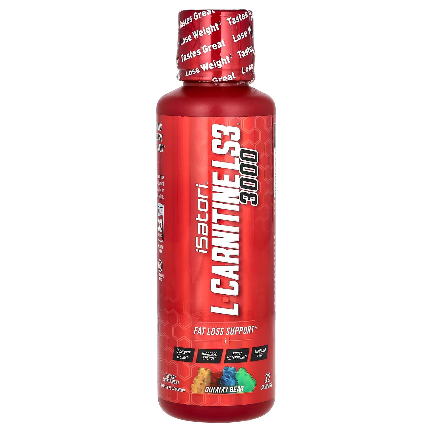 Isatori L-Carnitine LS3 3000 Gummy Bear, 16 жидких унций (480 мл)
Isatori L-Carnitine LS3 3000 Gummy Bear, 16 жидких унций (480 мл)