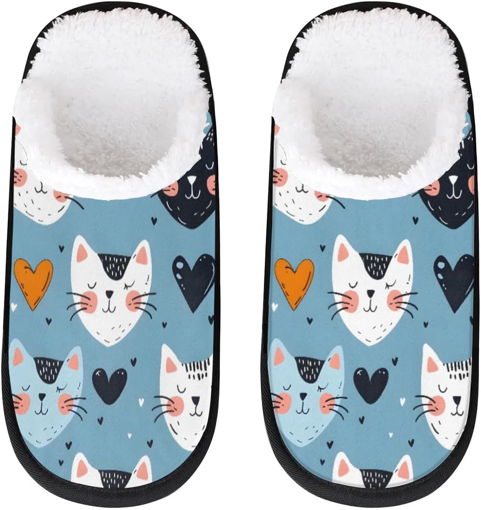 Тапочки Gublec для женщин и мужчин, уютные с нескользящей подошвой, для дома, теплые плюшевые тапочки для дома, спальни и путешествий, Cats Love Hearts
Тапочки Gublec для женщин и мужчин, уютные с нескользящей подошвой, для дома, теплые плюшевые тапочки для дома, спальни и путешествий, Cats Love Hearts