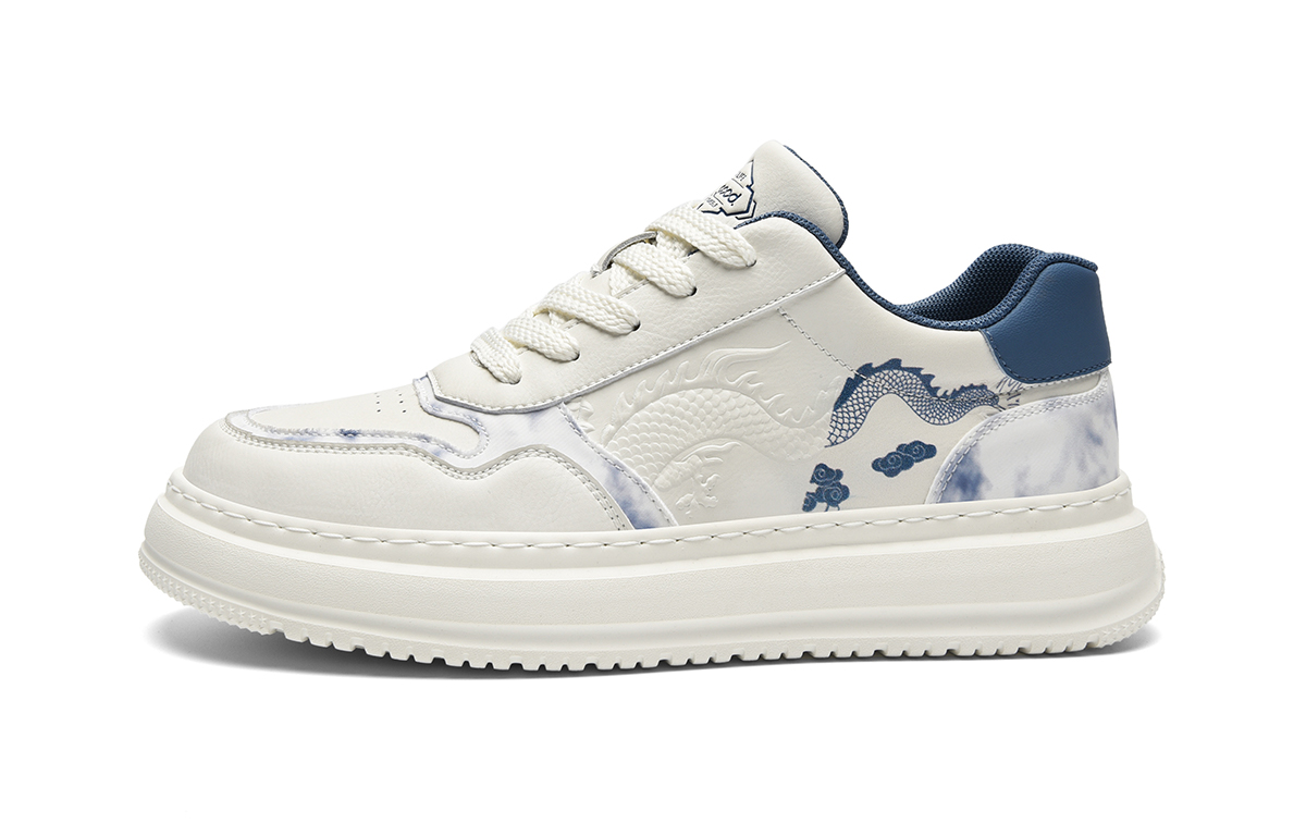 Низкие скейтерские кроссовки HLA, бело-золотые
Низкие скейтерские кроссовки HLA, бело-золотые