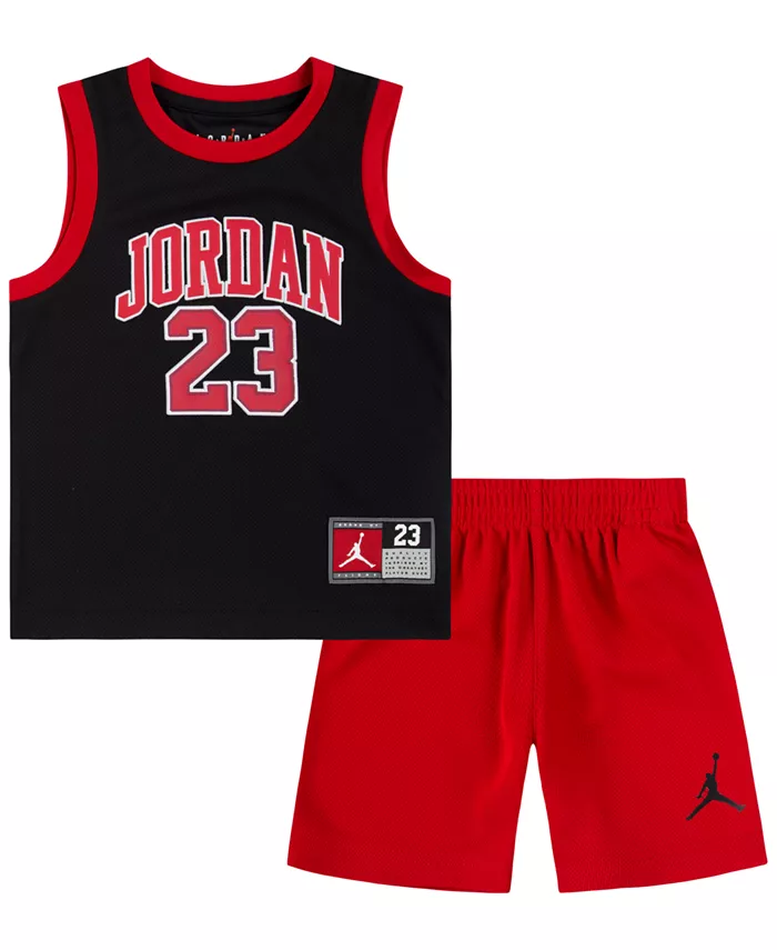 Детский комплект из 2 предметов Toddler Boys 23 Jersey Jordan, мультиколор 
Детский комплект из 2 предметов Toddler Boys 23 Jersey Jordan, мультиколор