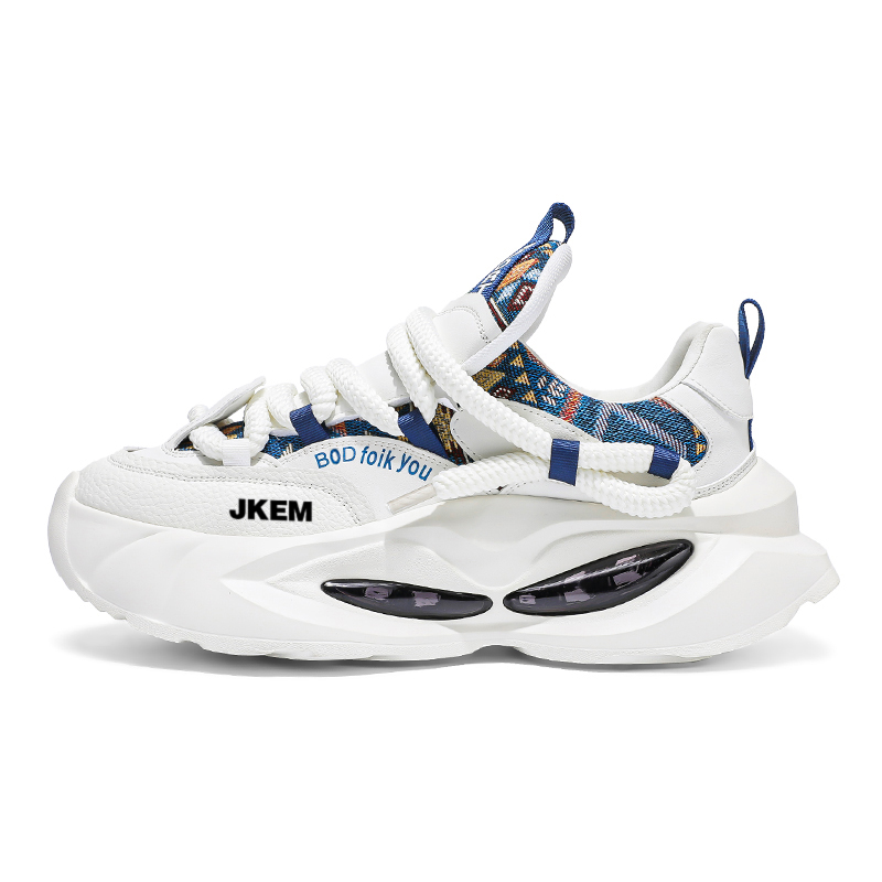 JKEM Амортизирующие противоскользящие и износостойкие кроссовки мужские низкие массивные бело-голубые, цвет White Blue
JKEM Амортизирующие противоскользящие и износостойкие кроссовки мужские низкие массивные бело-голубые, цвет White Blue