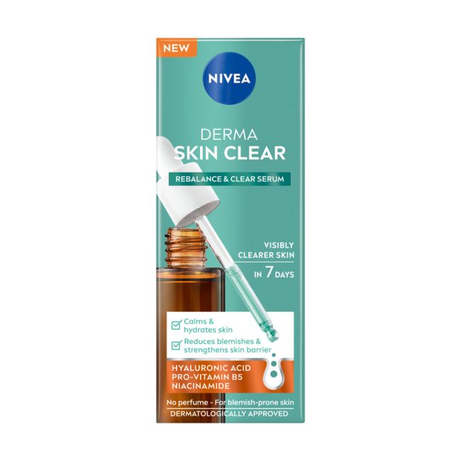 Derma skin чистая сыворотка для лица Nivea, 30 мл
Derma skin чистая сыворотка для лица Nivea, 30 мл