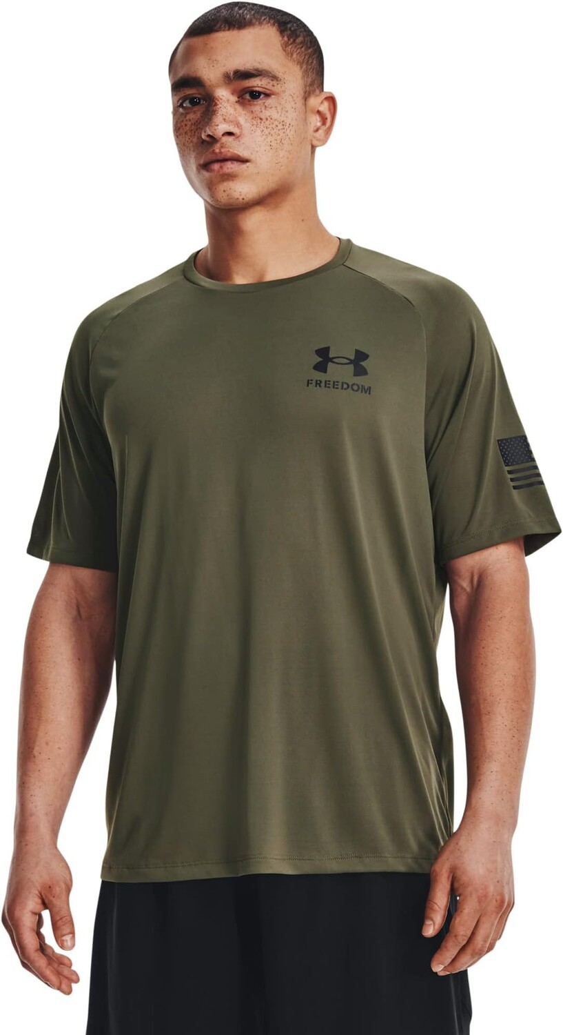 Футболка с короткими рукавами Freedom Tech Under Armour, цвет Marine OD Green/Black
Футболка с короткими рукавами Freedom Tech Under Armour, цвет Marine OD Green/Black