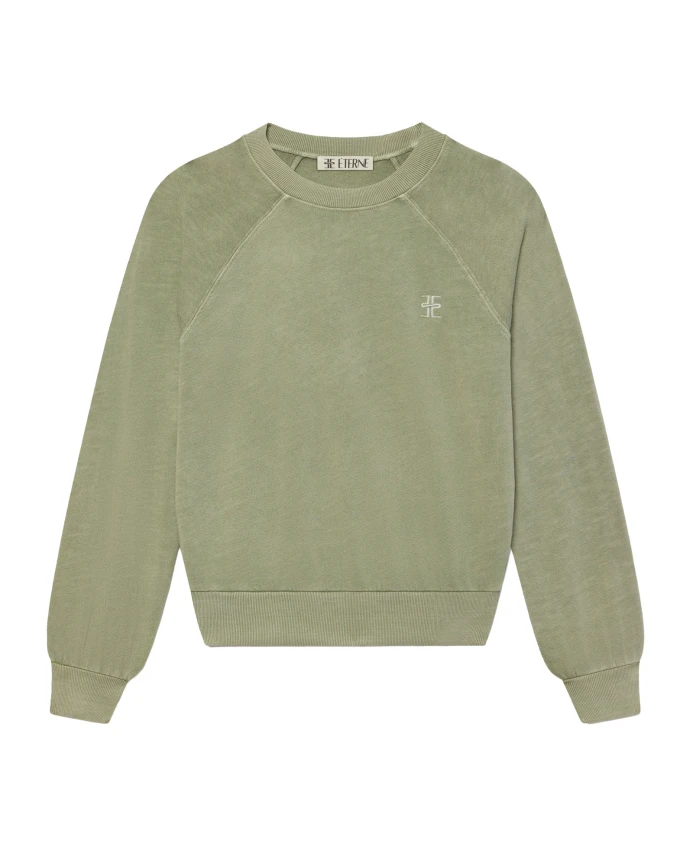 Укороченная толстовка-реглан ÃTerne, зеленый
Укороченная толстовка-реглан ÃTerne, зеленый