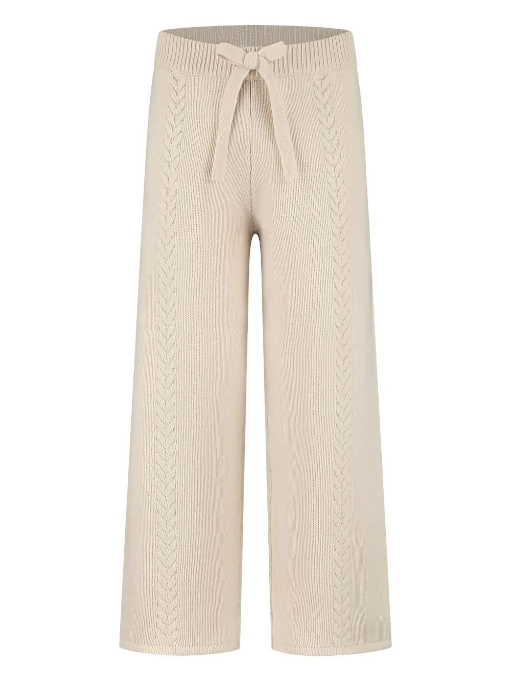 Повседневные трикотажные брюки с плетеным узором и кулиской Donsje, нейтральный
Повседневные трикотажные брюки с плетеным узором и кулиской Donsje, нейтральный