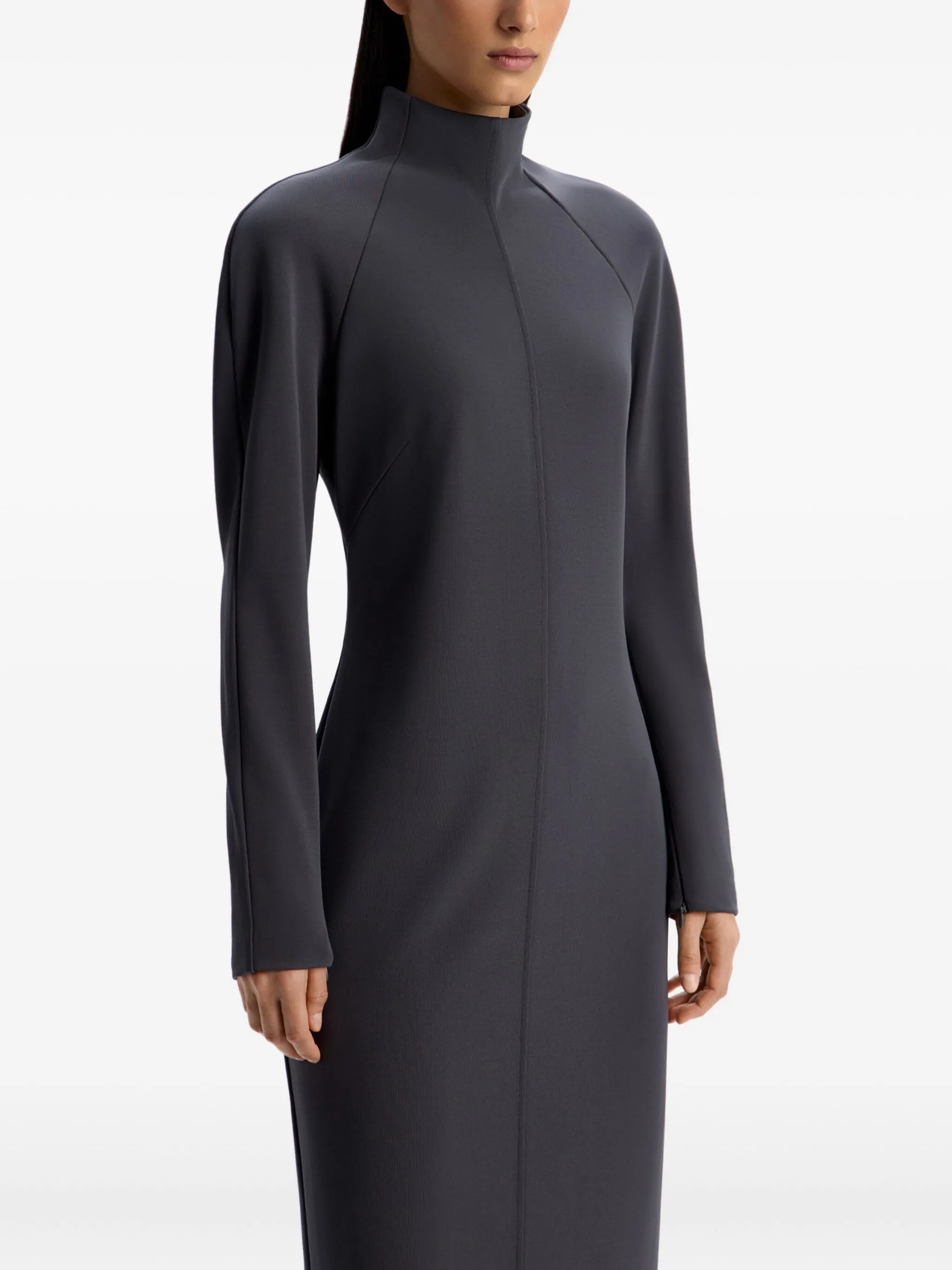 Креповое платье макси с высоким воротником 12 Storeez, серый
Креповое платье макси с высоким воротником 12 Storeez, серый