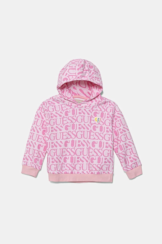 Детская хлопковая толстовка Guess, розовый
Детская хлопковая толстовка Guess, розовый