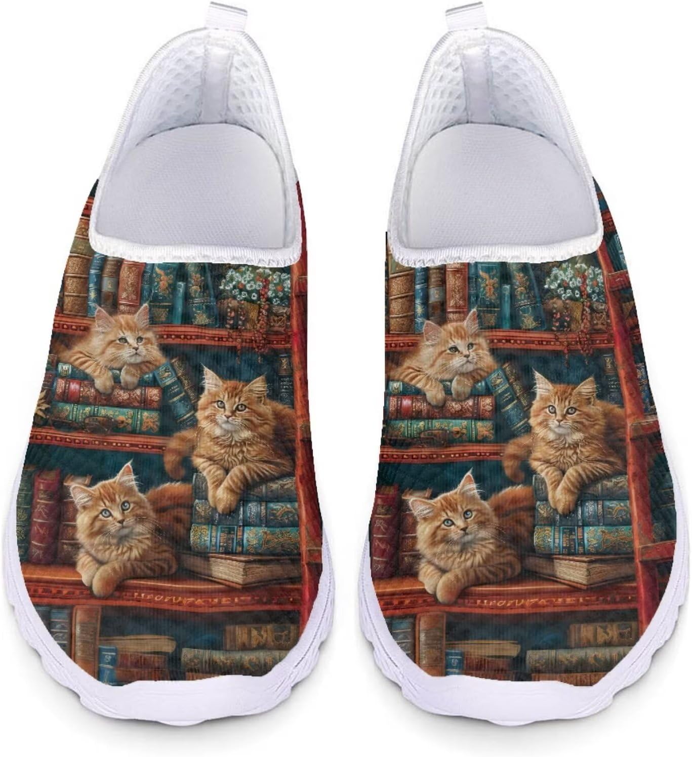 Кроссовки женские Forchrinse с принтом «корова», обувь без шнурков, милые повседневные кроссовки для ходьбы и бега, легкие, Cute Cat Retro Books
Кроссовки женские Forchrinse с принтом «корова», обувь без шнурков, милые повседневные кроссовки для ходьбы и бега, легкие, Cute Cat Retro Books