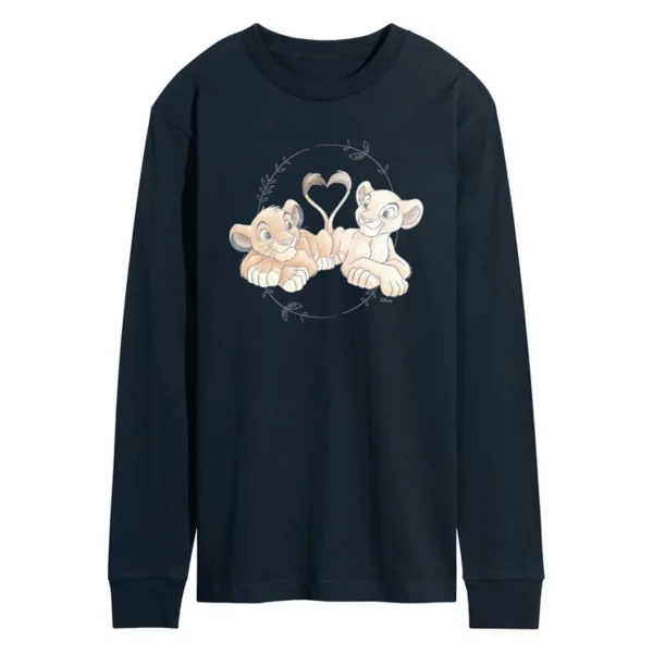 Мужская футболка с длинным рукавом и принтом «Король Лев» с Симбой и Налой Disney, синий
Мужская футболка с длинным рукавом и принтом «Король Лев» с Симбой и Налой Disney, синий