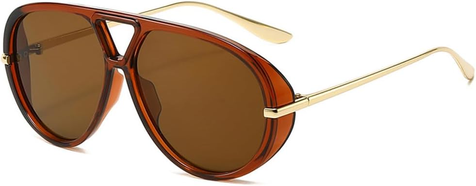 Ретро-роскошные женские солнцезащитные очки большого размера в стиле панк, мужские градиентные очки с защитой от УФ-излучения UV400 для занятий спортом на открытом воздухе TKKTLLT, Brown Brown
Ретро-роскошные женские солнцезащитные очки большого размера в стиле панк, мужские градиентные очки с защитой от УФ-излучения UV400 для занятий спортом на открытом воздухе TKKTLLT, Brown Brown