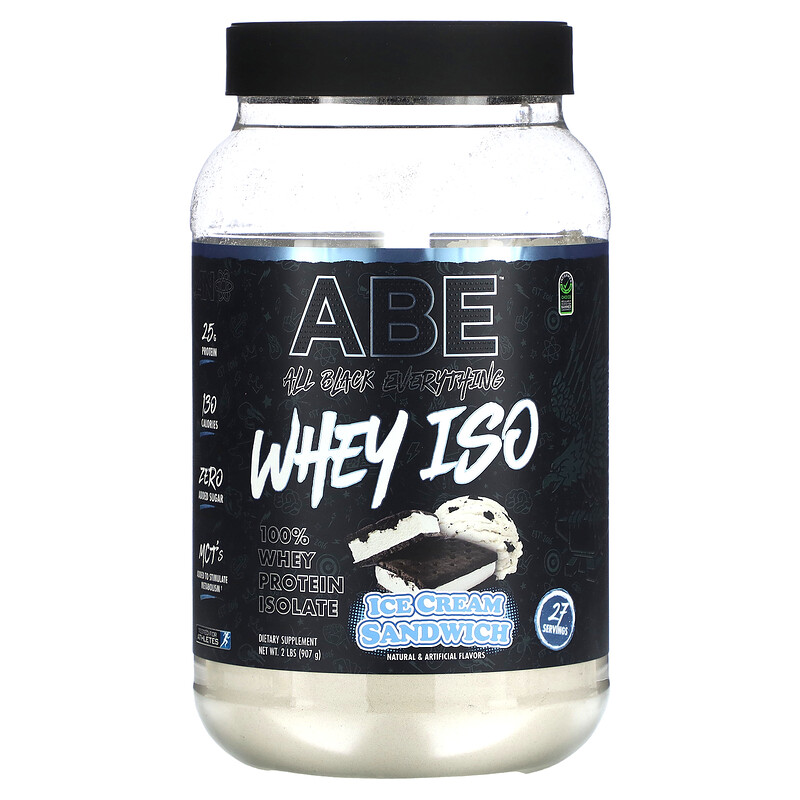 ABE, Whey ISO, сывороточный протеин, мороженое для сэндвичей, 907 г (2 фунта)
ABE, Whey ISO, сывороточный протеин, мороженое для сэндвичей, 907 г (2 фунта)