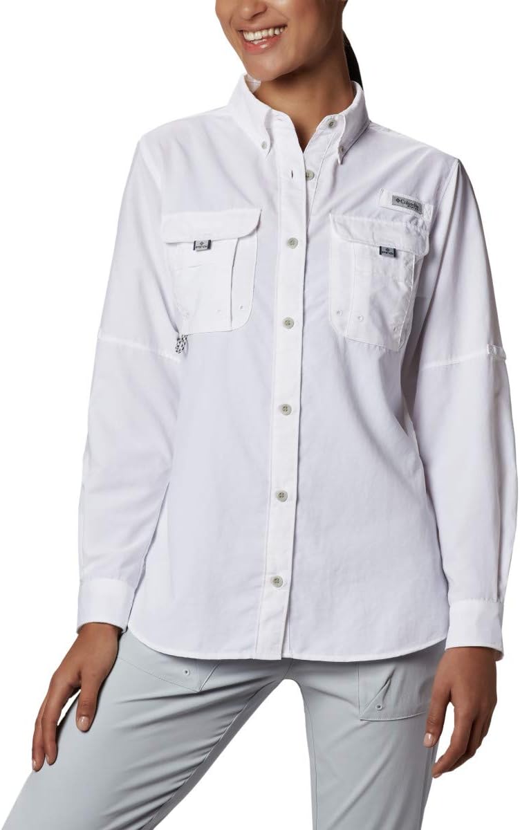 Columbia Women's Super Bahama Long Sleeve Shirt, White
Columbia Women's Super Bahama Long Sleeve Shirt, White