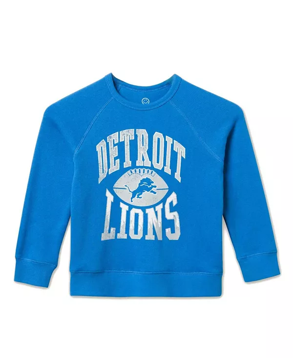 Унисекс флисовая куртка-реглан с символикой команды NFL Detroit Lions "Hot Route" - для малышей и взрослых. Junk Food Clothing, синий
Унисекс флисовая куртка-реглан с символикой команды NFL Detroit Lions "Hot Route" - для малышей и взрослых. Junk Food Clothing, синий