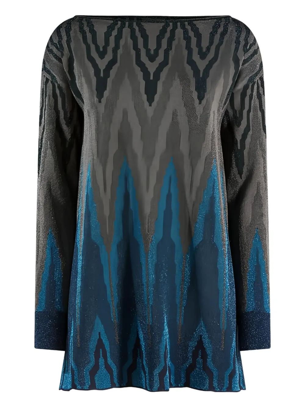 Джемпер из ламе с зигзагообразным узором Circus Hotel, синий
Джемпер из ламе с зигзагообразным узором Circus Hotel, синий