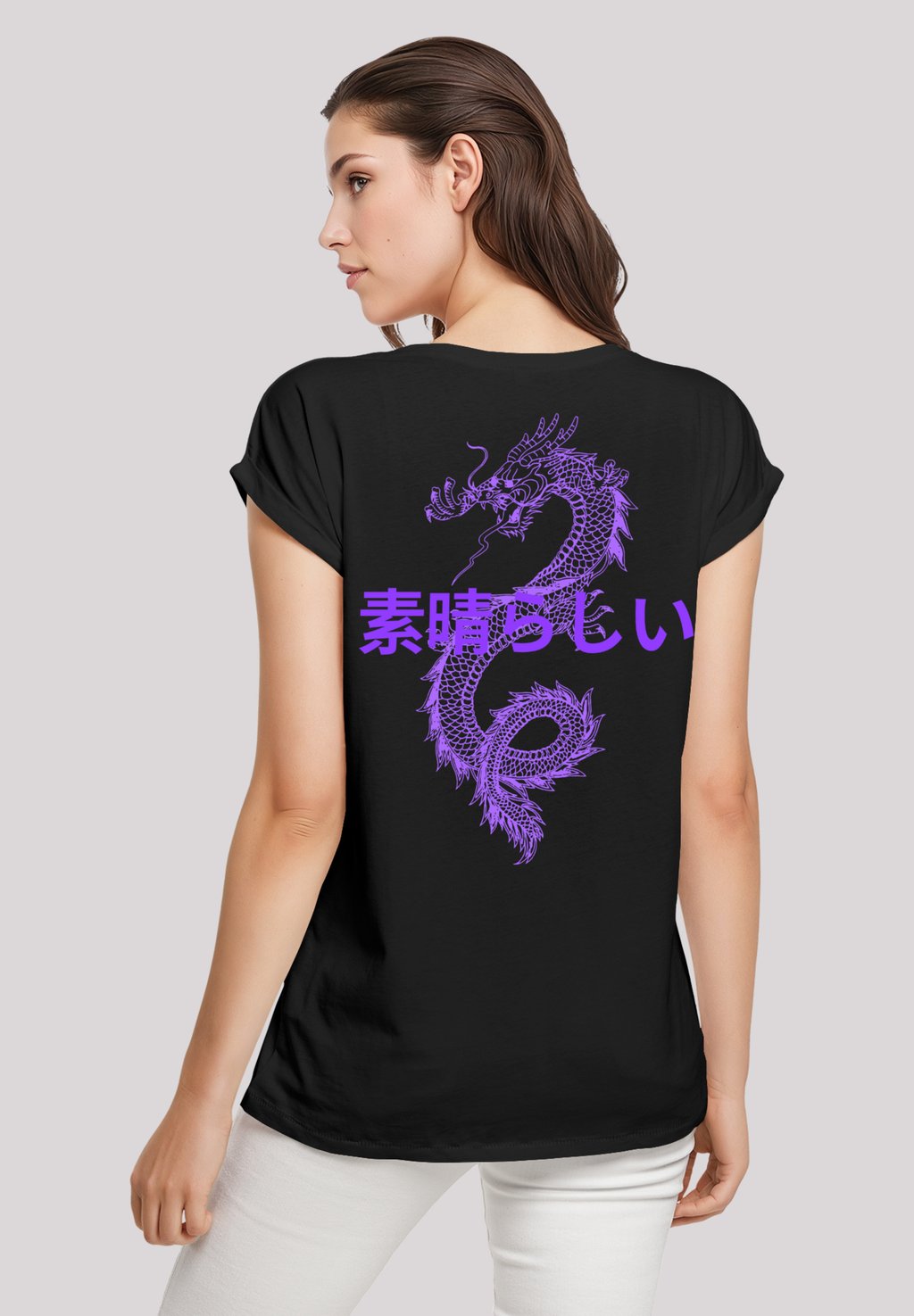 Футболка с принтом DRACHE JAPAN F4NT4STIC, черный 
Футболка с принтом DRACHE JAPAN F4NT4STIC, черный