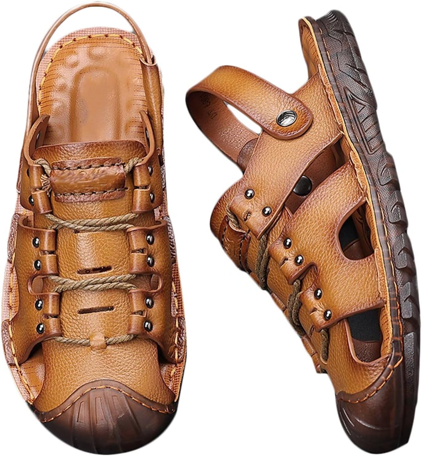 Мужские повседневные кожаные сандалии с закрытым носком, пляжные шлепанцы, летние сандалии для походов и трекинга Hnvavq, B
Мужские повседневные кожаные сандалии с закрытым носком, пляжные шлепанцы, летние сандалии для походов и трекинга Hnvavq, B