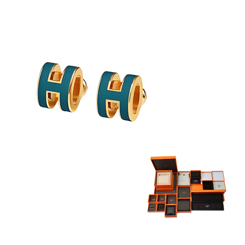 позолоченные серьги unisex HERMES, зеленый
позолоченные серьги unisex HERMES, зеленый