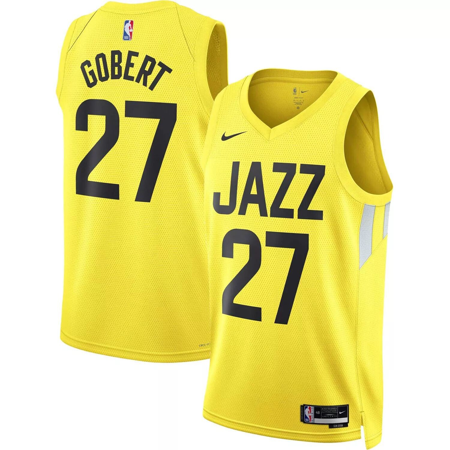 Мужская майка Swingman Rudy Gobert Gold Utah Jazz 2022/23 — Icon Edition Nike
Мужская майка Swingman Rudy Gobert Gold Utah Jazz 2022/23 — Icon Edition Nike