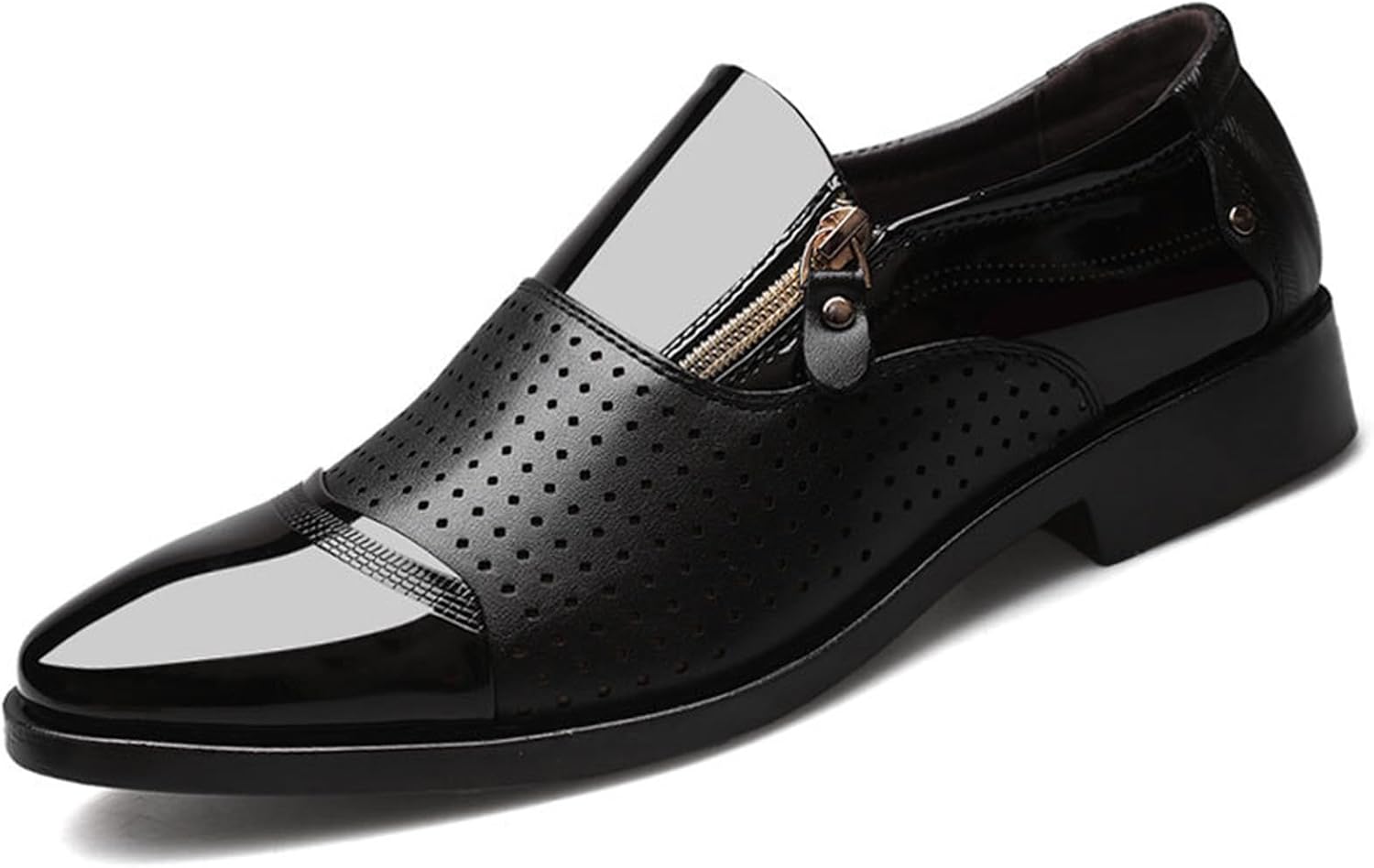 Мужские лоферы KYOESCAI без шнурков, модные, дышащие с вырезами, туфли из лакированной кожи, броги, свадебные и деловые туфли, черный
Мужские лоферы KYOESCAI без шнурков, модные, дышащие с вырезами, туфли из лакированной кожи, броги, свадебные и деловые туфли, черный
