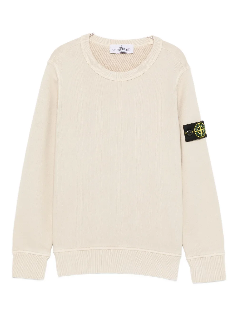 Хлопковый свитшот с нашивкой-компасом Stone Island Junior, нейтральный
Хлопковый свитшот с нашивкой-компасом Stone Island Junior, нейтральный