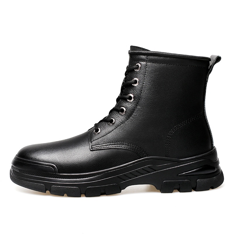 LAORENTOU Короткие мужские ботинки Martin, черные 
LAORENTOU Короткие мужские ботинки Martin, черные