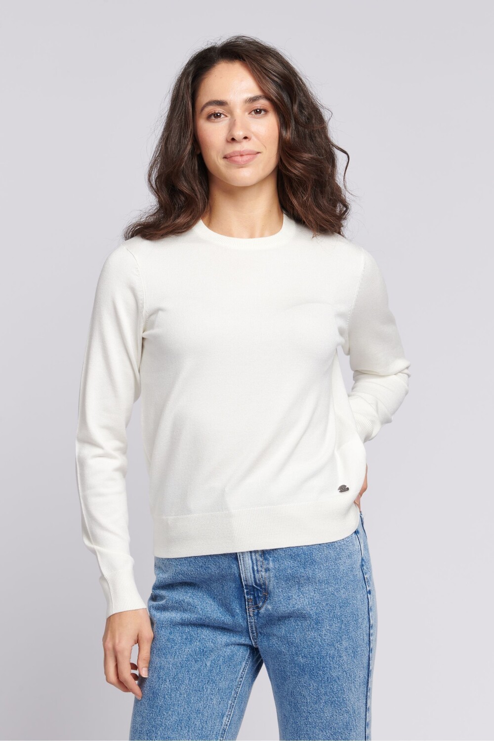 Женский свитер обычного кроя с круглым вырезом U.S. Polo Assn, белый
Женский свитер обычного кроя с круглым вырезом U.S. Polo Assn, белый