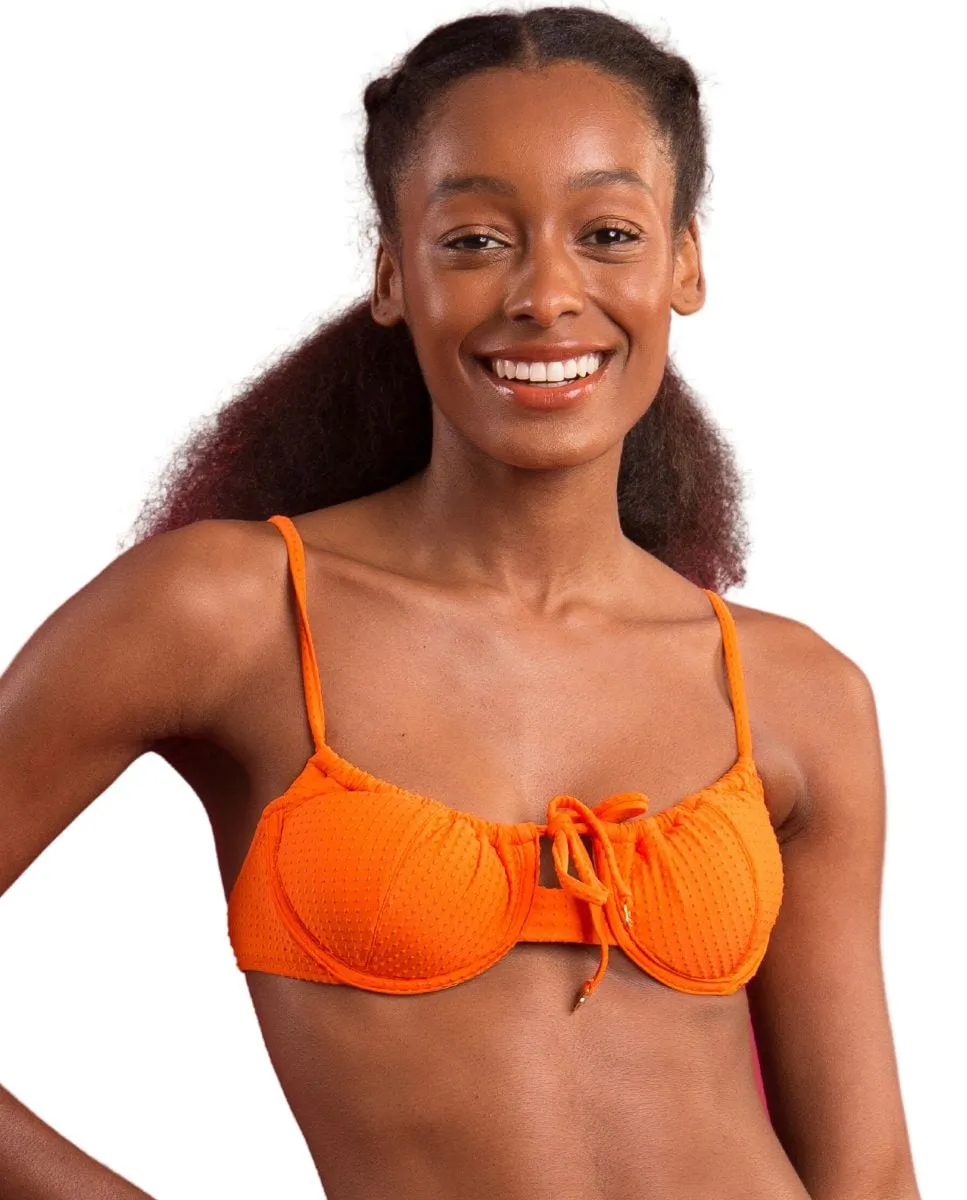 Однотонный лиф бикини-балконет с подкладкой Río de Sol, оранжевый
Однотонный лиф бикини-балконет с подкладкой Río de Sol, оранжевый