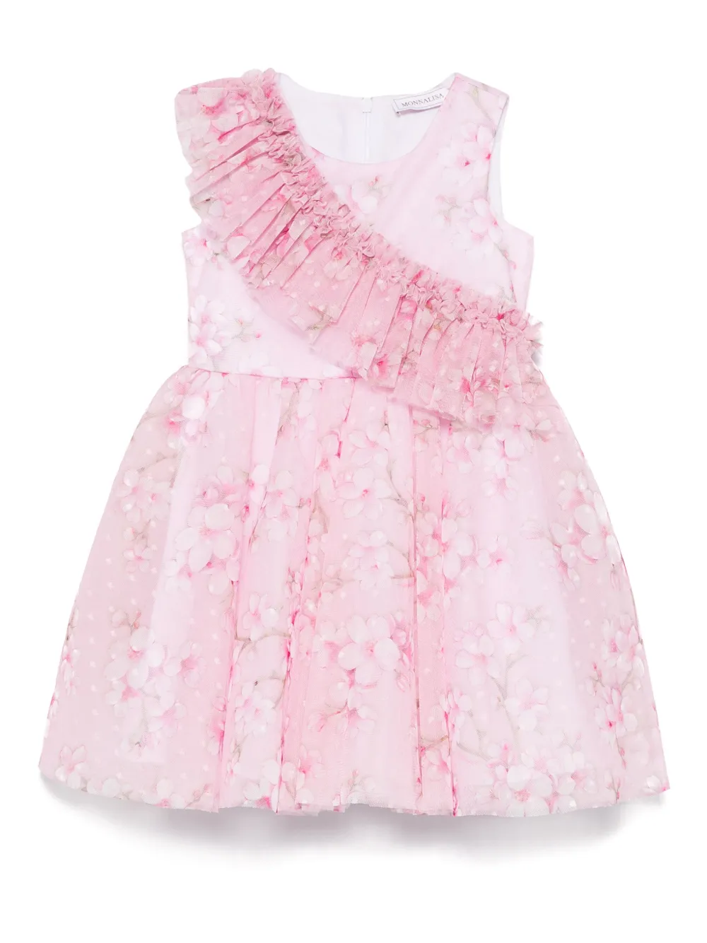 Платье с цветочным принтом Monnalisa, розовый 
Платье с цветочным принтом Monnalisa, розовый