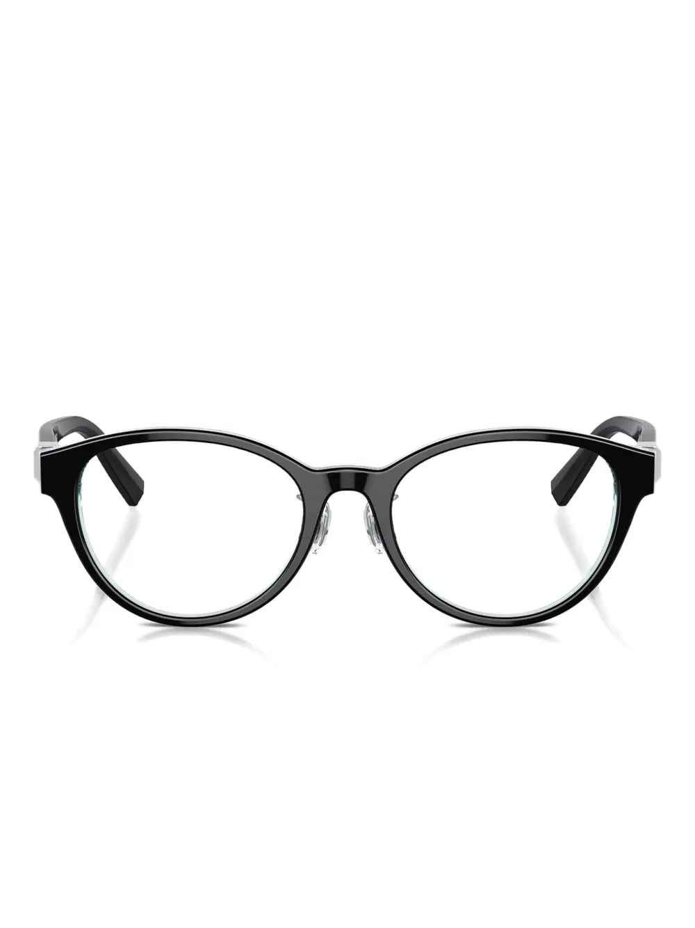Очки в овальной оправе с кристаллами Tiffany & Co, черный
Очки в овальной оправе с кристаллами Tiffany & Co, черный
