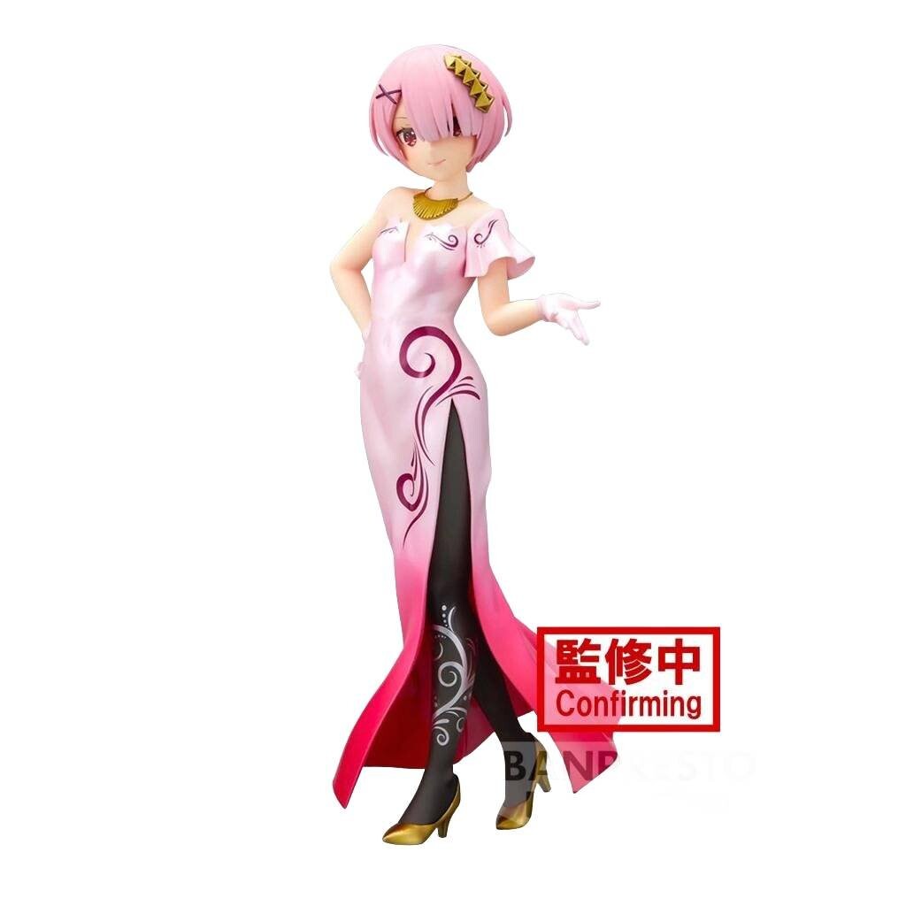 Re Zero - Ram - Статуэтка с блестками и гламуром, 23 см Banpresto
Re Zero - Ram - Статуэтка с блестками и гламуром, 23 см Banpresto