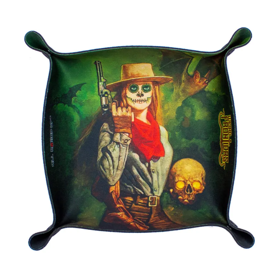 Складной квадратный лоток для игральных костей - Calavera Gunslinger, Dice Trays & Accessories (All Rolled Up)
Складной квадратный лоток для игральных костей - Calavera Gunslinger, Dice Trays & Accessories (All Rolled Up)