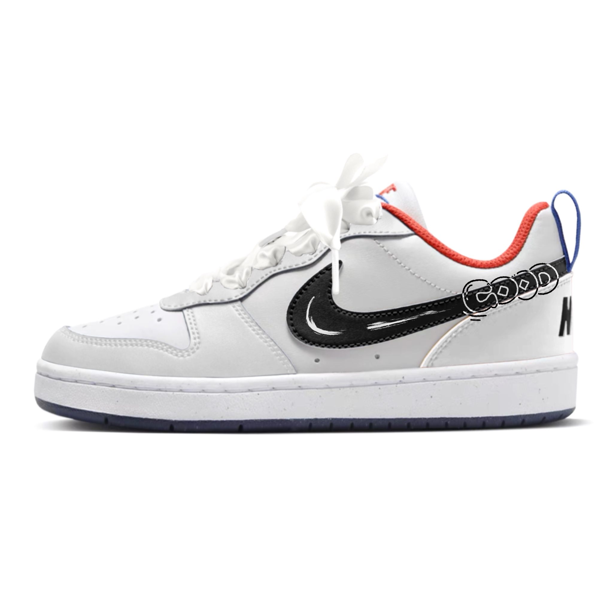 Кроссовки для скейтбординга Court Borough Leak Rubber Film Breathable подростковые низкие дышащие Nike, белый
Кроссовки для скейтбординга Court Borough Leak Rubber Film Breathable подростковые низкие дышащие Nike, белый