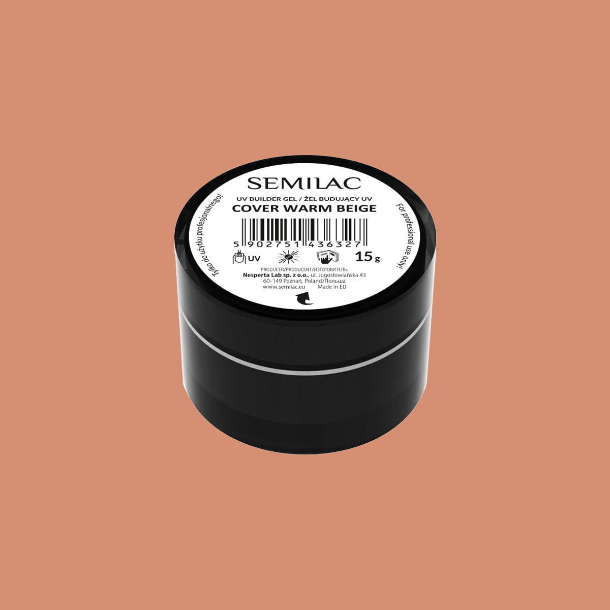 Semilac Builder Gel Cover, Теплый бежевый строительный гель
Semilac Builder Gel Cover, Теплый бежевый строительный гель