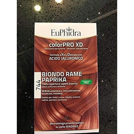 Стойкая краска Euphidra Colorpro Xd 744 Медный блондин с паприкой
Стойкая краска Euphidra Colorpro Xd 744 Медный блондин с паприкой