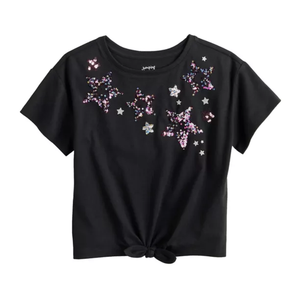Футболка с коротким рукавом и завязками спереди для девочек 4-12 лет Jumping Beans, цвет celestial star black
Футболка с коротким рукавом и завязками спереди для девочек 4-12 лет Jumping Beans, цвет celestial star black
