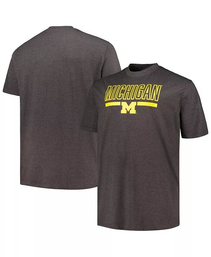 Мужская футболка Heather Charcoal Michigan Wolverines Big and Tall Team Profile, черный
Мужская футболка Heather Charcoal Michigan Wolverines Big and Tall Team Profile, черный