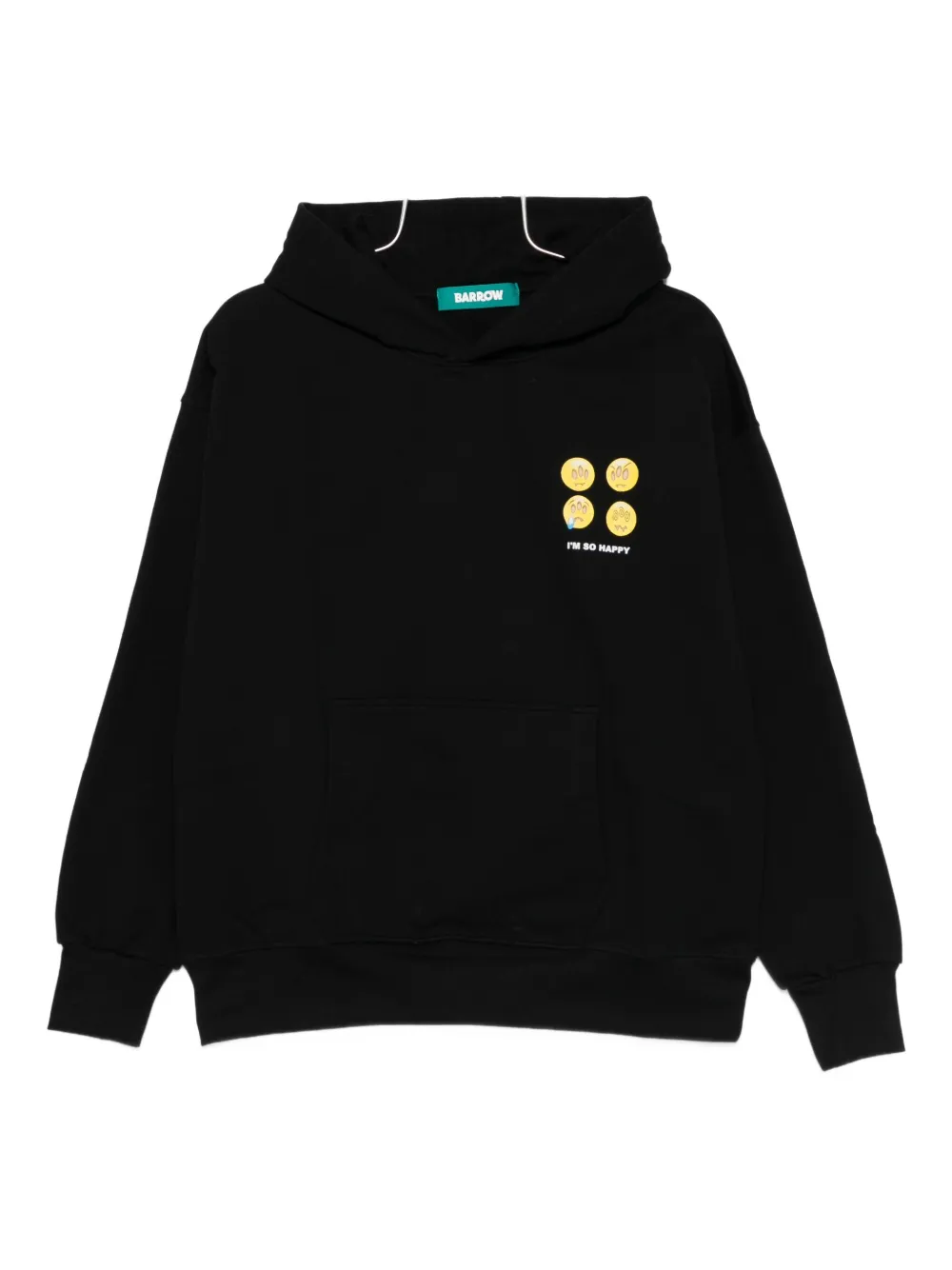 Хлопковое худи с графическим принтом Barrow, черный
Хлопковое худи с графическим принтом Barrow, черный