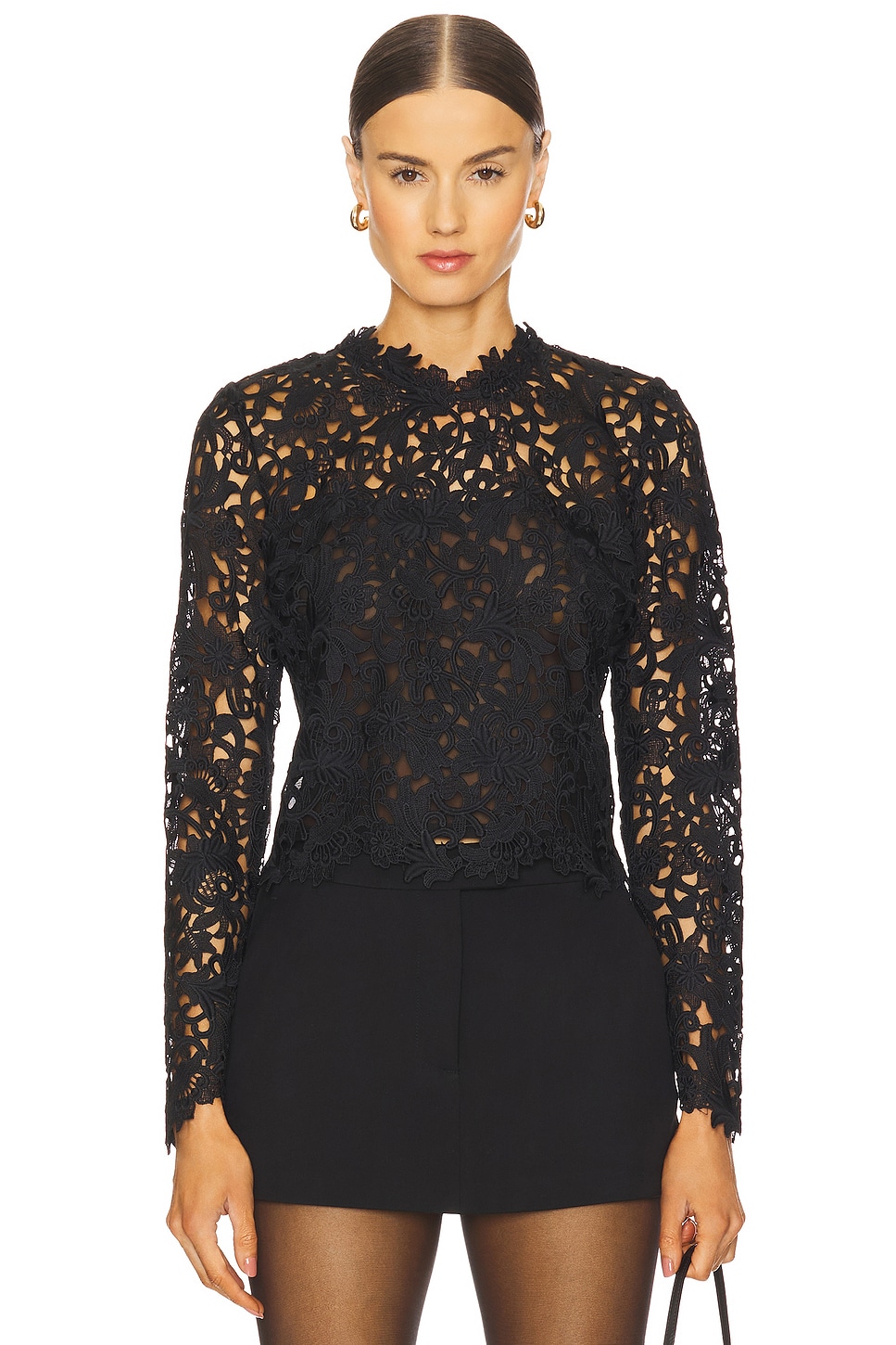 Топ из гипюрового кружева Minda Generation Love, black
Топ из гипюрового кружева Minda Generation Love, black